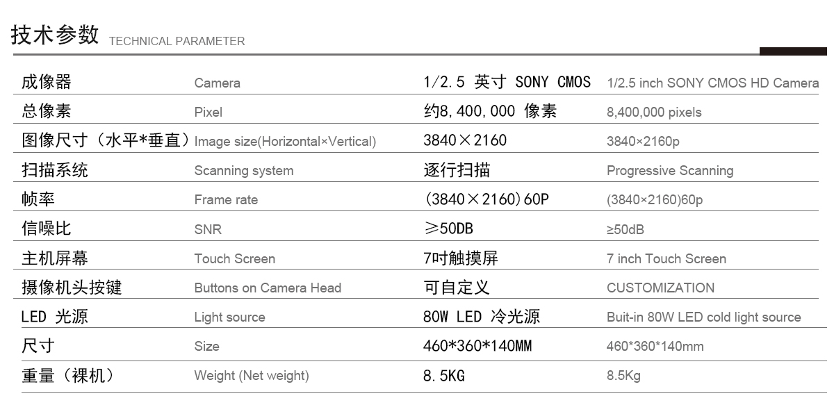 益柯達4K超高清內窺鏡攝像系統(tǒng)