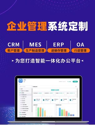 企業(yè)管理系統(tǒng)客戶crm定制生產(chǎn)制訂單采購辦公oa進銷存erp軟件開發(fā)